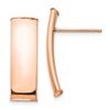 Image 1 : 14k Rose Gold Polished Post Earrings - 7 mm
