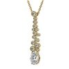 Image 2 : 1.2 ctw Oval Cut Diamond Designer Necklace 18K Yellow Gold