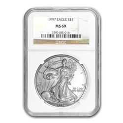 1997 Silver American Eagle MS-69 NGC