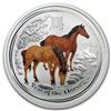 Image 1 : 2014 Australia 1/2 oz Silver Horse BU (Series II, Colorized)