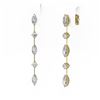 Image 3 : 2.1 ctw Marquise Cut Diamond Designer Earrings 18K Yellow Gold