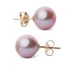 Image 1 : Elite Collection Lavender Freshwater Pearl Stud Earrings, 9.5-10.0mm