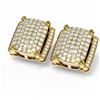 Image 3 : 3.26 ctw Diamond Earrings 18K Yellow Gold