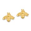 Image 2 : 14k Yellow Gold Bee Post Earrings