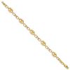 Image 2 : 14k Yellow Gold Polished Fancy Disc Link Bracelet - 7.5 in.