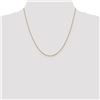 Image 2 : 14k Gold 1.1 mm Ropa Chain Necklace - 20 in.