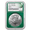 Image 1 : 2017 Silver American Eagle MS-70 NGC (ER, Green Holder)
