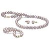 Image 1 : Lavender Freshwater Pearl 3-Piece Jewelry Set, 7.5-8.0mm