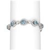21.25 ctw Aquamarine & Diamond Bracelet 18K White Gold