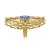 Image 2 : 7.07 ctw Tanzanite & Diamond Ring 18K Yellow Gold