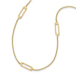 14k Yellow Gold Fancy Necklace - 24 in.