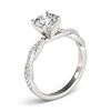 Image 3 : 1 ctw Certified VS/SI Diamond Solitaire Ring 14k White Gold
