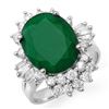 Image 1 : 5.41 ctw Emerald & Diamond Ring 18k White Gold