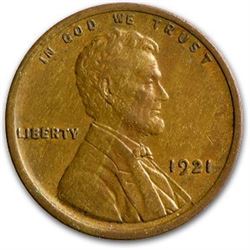 1921 Lincoln Cent AU