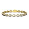 Image 1 : 8.13 ctw Marquise Cut Diamond Micro Pave Bracelet 18K Yellow Gold