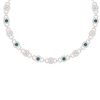 Image 1 : 25 ctw SI/I Intense Blue Diamond Necklace 18K Rose Gold