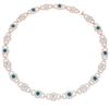 Image 3 : 25 ctw SI/I Intense Blue Diamond Necklace 18K Rose Gold