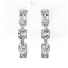 Image 2 : 4.2 ctw Mix Cut Diamonds Designer Earrings 18K White Gold