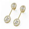 Image 1 : 2 ctw Diamond Designer Earrings 18K Yellow Gold