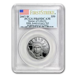 2007-W 1/2 oz Proof Platinum Eagle PR-69 PCGS (FS, 10th Anniv)