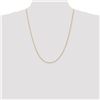 Image 2 : 14k Gold 1.50 mm Diamond-cut Rope with Chain Necklace - 24 in.