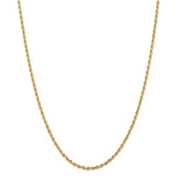 14k Yellow Gold 2.75 mm Diamond Cut Quadruple Rope Chain - 28 in.