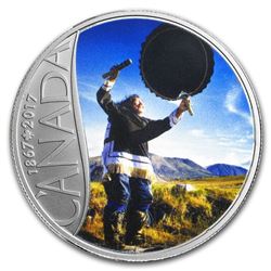 2017 Canada 1/2 oz $10 Celebrating Canada's 150th: Drum Dancing