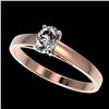 Image 1 : 0.50 ctw Certified VS/SI Quality Oval Diamond Engagment Ring 10k Rose Gold