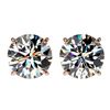 Image 1 : 3.05 ctw Certified Quality Diamond Stud Earrings 10k Rose Gold