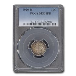 1920-D Mercury Dime MS-64 PCGS (FB)