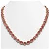 Image 1 : 31.1 ctw Tourmaline & Diamond Micro Pave Halo Necklace 10k Rose Gold