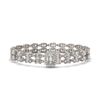 Image 1 : 13.04 ctw Emerald Cut & Oval Diamond Bracelet 18K White Gold