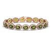 Image 1 : 21.71 ctw Tourmaline & Diamond Micro Pave Halo Bracelet 10k Rose Gold