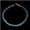 Image 2 : Natural Rare Brazil Neon Blue Apatite Bracelet