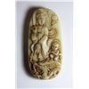 Image 1 : Old Natural Jade Hand Carved Buddha Guanyin Pendant