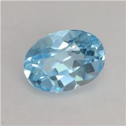 NATURAL SKY BLUE TOPAZ 12x9 MM - FLAWLESS