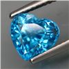 Image 1 : Natural Combodian Blue Zircon Heart 2.85 Cts