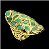 Image 1 : Natural Columbian Emerald Ring
