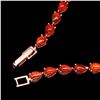 Image 3 : Natural Top Rich Orange Fire Opal 52.96 Ct Bracelet