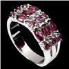 Image 2 : Natural  Marquise Rhodolite Garnet  5x2.5 MM Ring