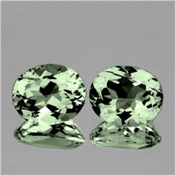 Natural Green Amethyst Pair 11x9 MM - FL