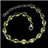 Image 2 : Natural 7x5 MM Rich Green Peridot Bracelet