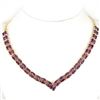 Image 1 : NATURAL AAA PURPLE AMETHYST &  RUBY NECKLACE