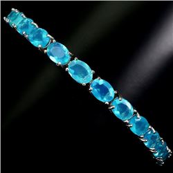 Natural Ethopian Blue Opal Bracelet