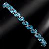 Image 2 : Natural Rare Brazil Neon Blue Apatite Bracelet