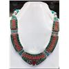 Image 1 : Tibet Hand Made Natural Turquoise & Coral Necklace