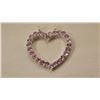 Image 1 : 7.50 CT PINK ROSE DE FRANCE AMETHYST HEART PENDANT