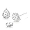 Image 2 : 3.25 CENTER  STONE DIAMOND EARRINGS