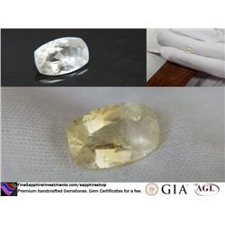 Vivid Pastel Yellow handcrafted Sapphire, GIA 2.04 ct