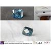 Image 1 : Blue-Green Madagascar Sapphire, hand-cut, GIA 3.05 ct